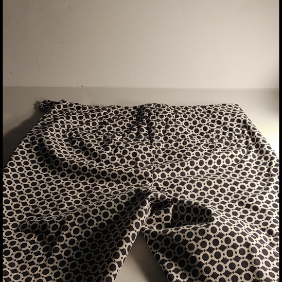 Women's Talbots Slacks Size 6P Navy & White Ankle Pants Side Zipper Petite - Picture 8 of 8